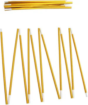 SUPVOX 2pcs Tent Poles Lightweight Telescopic Canopy Support Rods for Camping Hiking Easy to Store Flexible Design for Instant Tents and Outdoor Activities