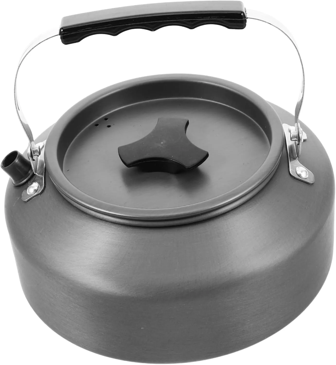 SUPVOX Aluminium Alloy Outdoor Tea Kettle Compact Camping Water Pot Portable Pot for Tea