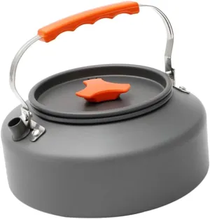 SUPVOX Lightweight Outdoor Camping Kettle Portable Boiling Teakettle for Hiking Picnic and Travel Design with Smooth Edges for Use
