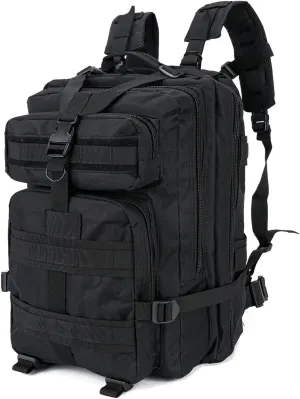 Tactical Backpack for Men 40L Military Molle Backpack Large 3 Day Assault Pack Rucking Backpack for for Hiking Camping Travel Fishing Outdoors (Black)