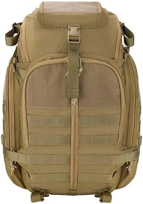 Tactical Backpack Military Molle Hiking 36-55L Outdoor Multifunctional Men's Mountaineering Khaki