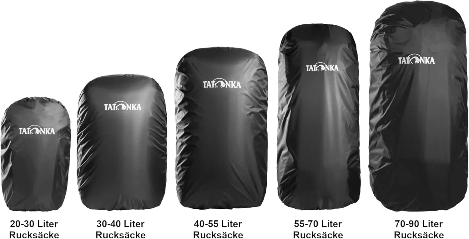 Tatonka Lightweight rain Cover for Backpacks of 70-90 litres Volume, Black, l