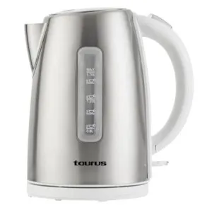 Taurus Kettle 360 Degree Cordless Stainless Steel With White Trim 1.7L 2200W Arctic 958513