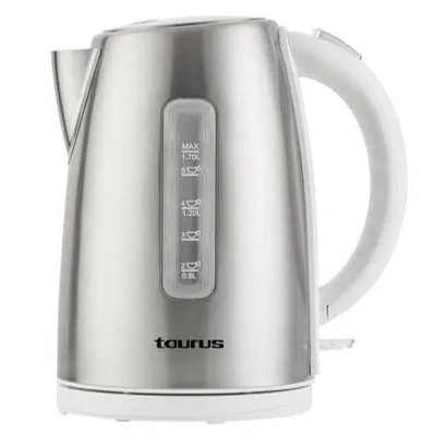 Taurus Kettle 360 Degree Cordless Stainless Steel With White Trim 1.7L 2200W Arctic 958513