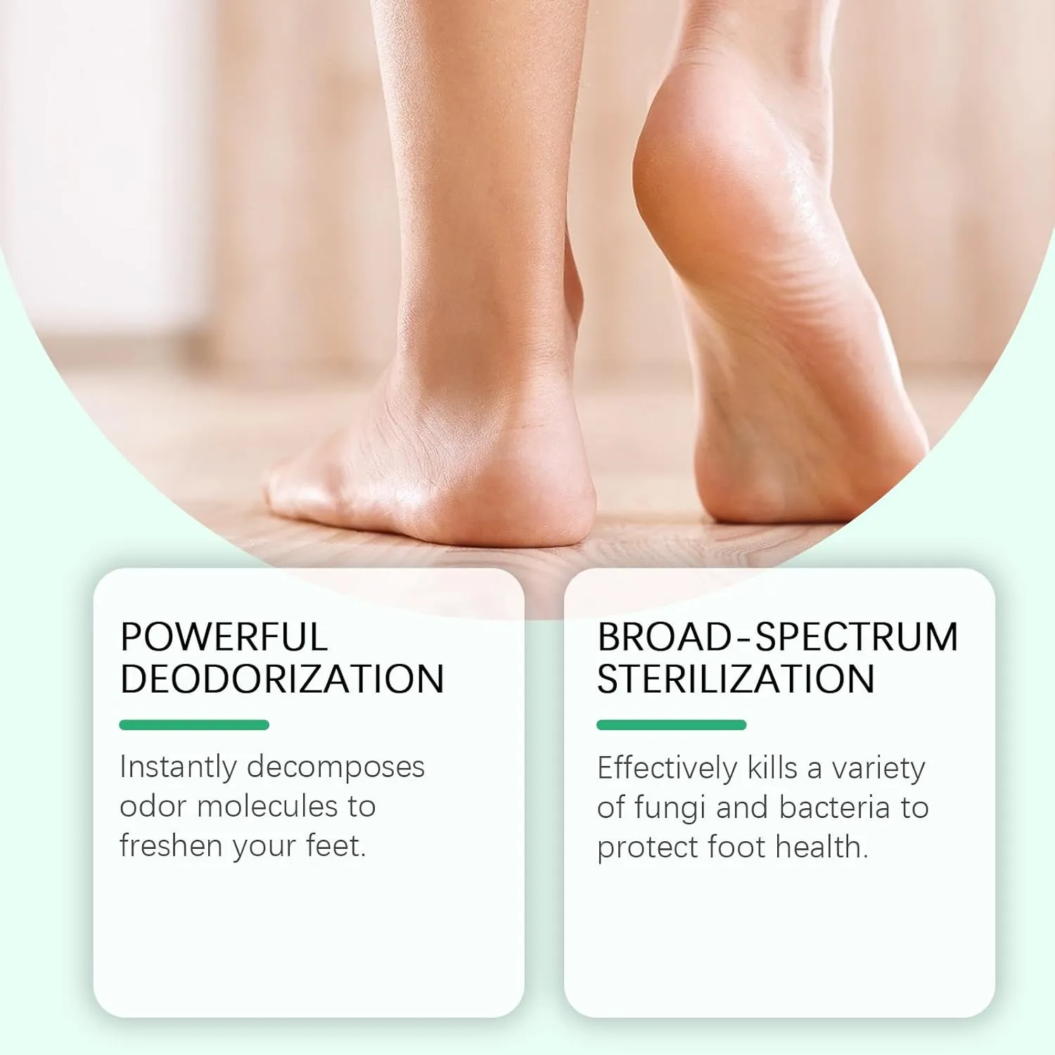 Tea tree oil foot spray，Tea tree oil spray for feet，Clear Foot Sanitizer Spray (2PCS)