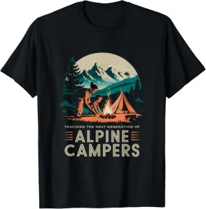 Teaching the Next Generation of Alpine Camper Alpine Camping T-Shirt
