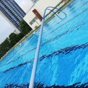 Telescopic Pool Rescue Hook with 6.5ft Aluminium Alloy Pole - Portable Blue Life Saving Hook for Pools, Boats, Seaside, Parks - Essential Safety Tool for Drowning Prevention