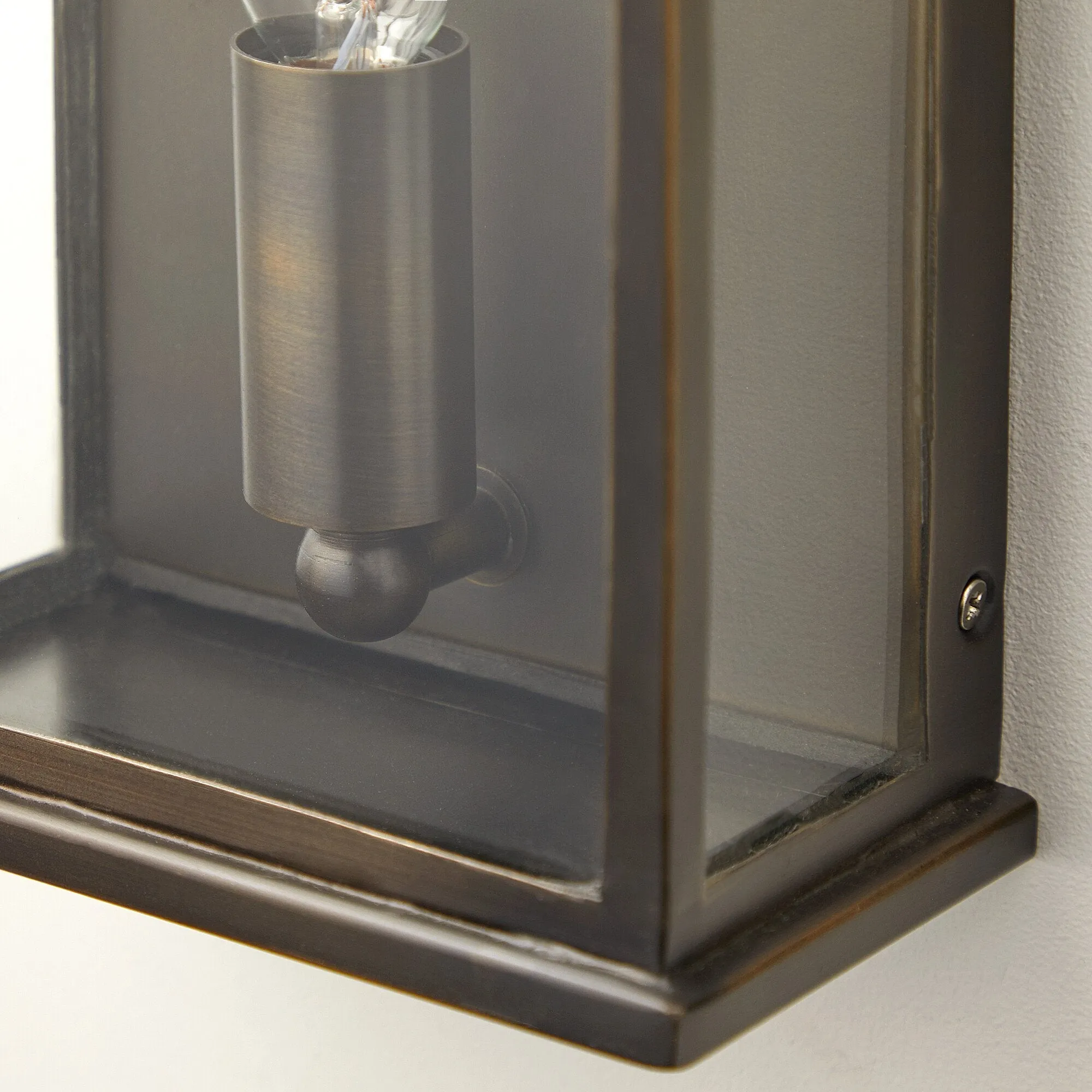 Tenby exterior IP44 wall light in antique bronze