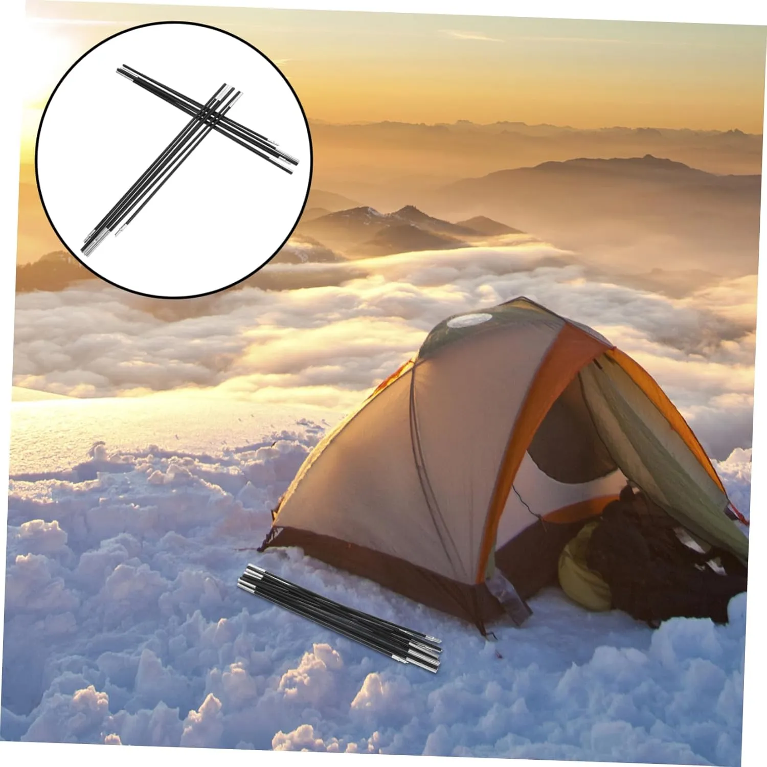 Tent Pole Kit Tent Poles Replacement Lightweight Tent Poles Tent Pole Replacement Single Tent Poles for