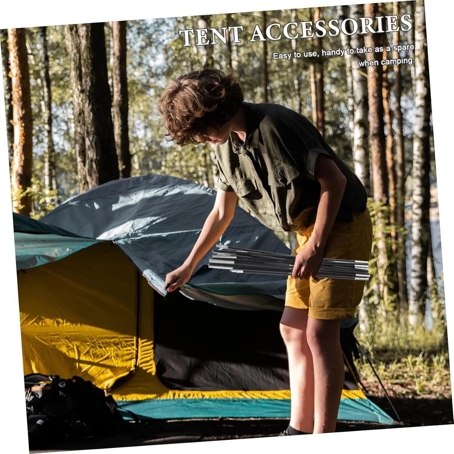 Tent Pole Kit Tent Poles Replacement Lightweight Tent Poles Tent Pole Replacement Single Tent Poles for