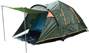 Tent TentDouble Layer Automatic TentWaterproof Pop Up Double Layer Tent Family Shelter Carry Bag Holiday Tent Color : Green