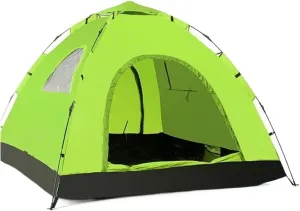 Tents for Camping Outdoor Camping Tent Automatic Pop Up Tents Waterproof Anti UV Sun Shade 3-4 Person Family Tents Outdoor Tent For Hiking Camping Fishing Beach (Color : Orange Green) Beach Tent ( Col