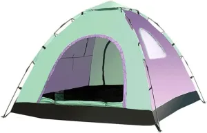 Tents for Camping Outdoor Camping Tent Automatic Pop Up Tents Waterproof Anti UV Sun Shade 3-4 Person Family Tents Outdoor Tent For Hiking Camping Fishing Beach (Color : Orange Green) Beach Tent ( Col