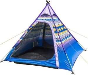 Tents for Camping Pyramid Shape Tent 3 Person Easy Set Up Waterproof Sunscreen Coating Aluminum Rod Instant Outdoor Tent Beach Tent (Color : Blue, Size : 220 * 220 * 180cm)
