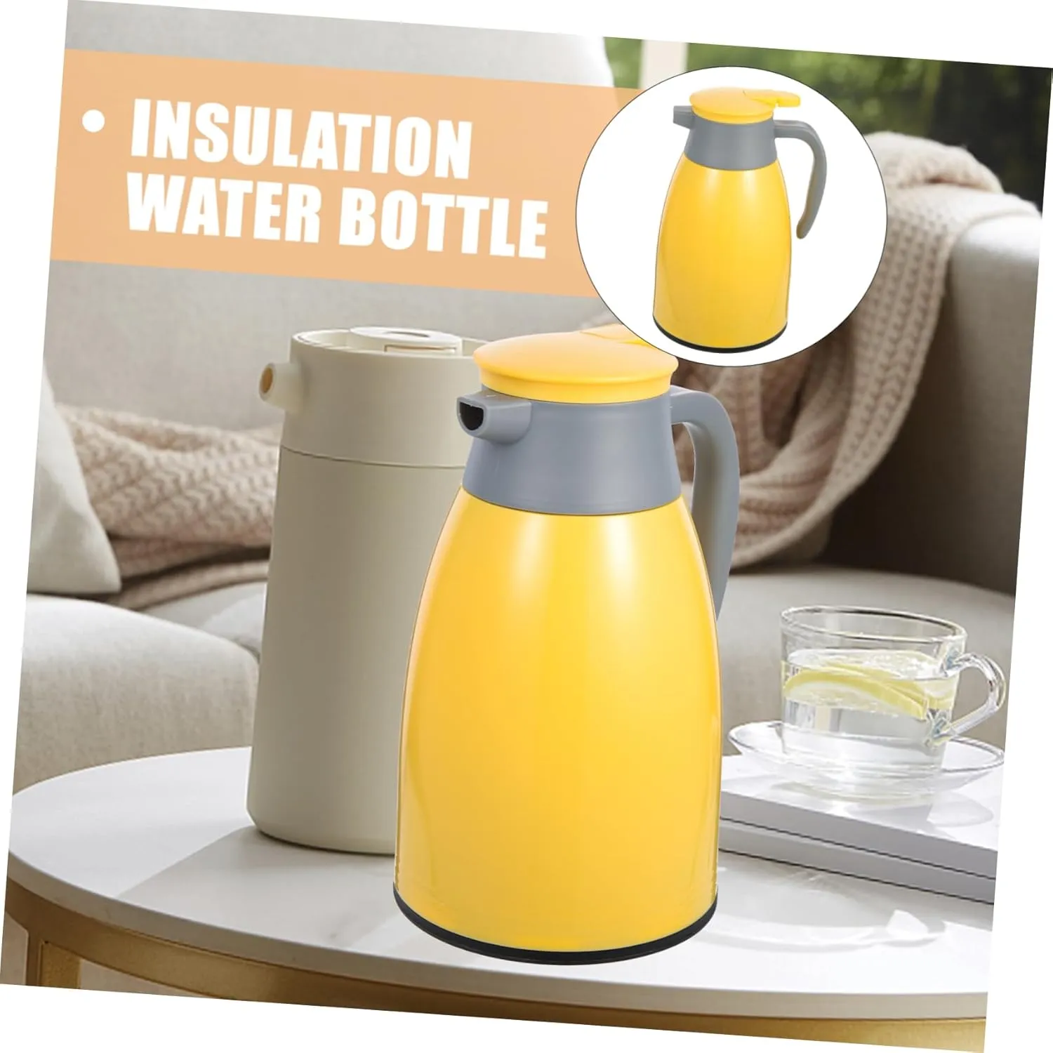 Thermal Kettle 1l Capacity Insulated Water Bottle Vacuum Insulation Lightweight Ideal Present Style
