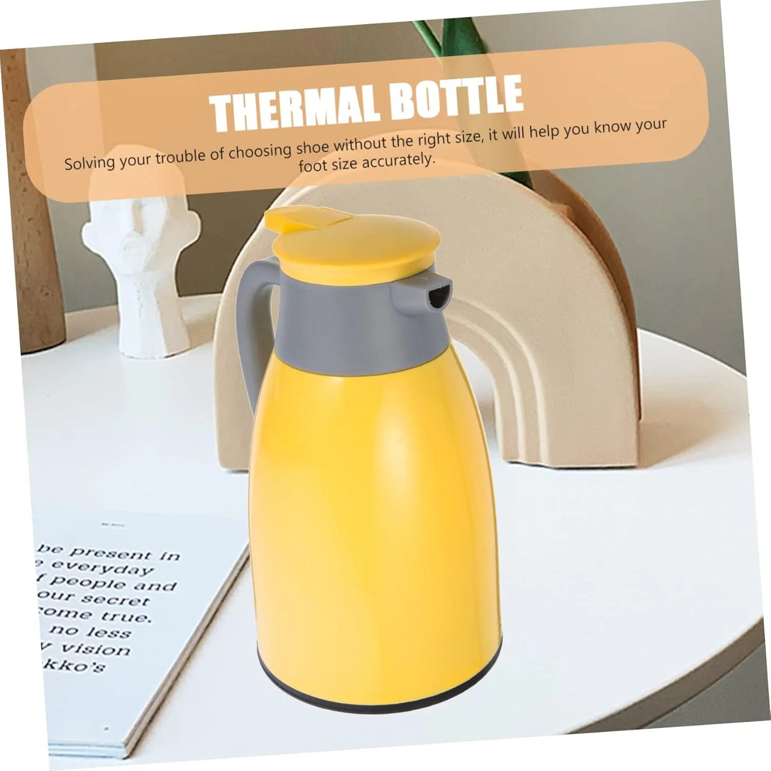 Thermal Kettle 1l Capacity Insulated Water Bottle Vacuum Insulation Lightweight Ideal Present Style
