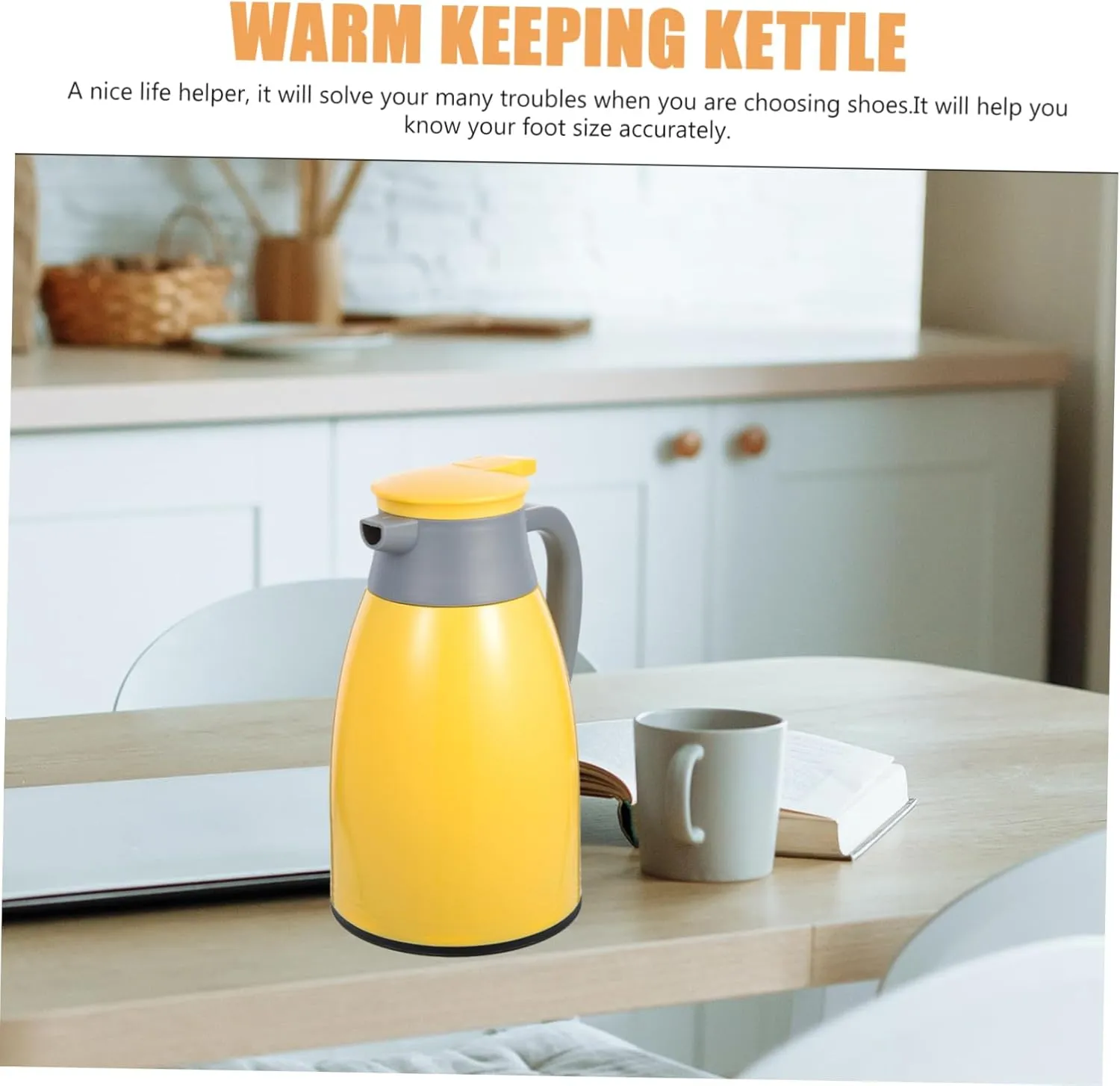 Thermal Kettle 1l Capacity Insulated Water Bottle Vacuum Insulation Lightweight Ideal Present Style