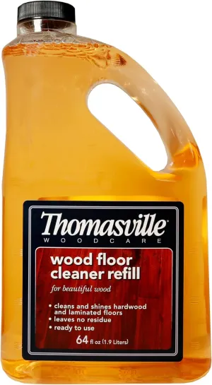 THOMASVILLE WOOD FLOOR CLEANER REFILL - Multisurface Wood Cleaner and Polish Furniture Quick Shine Restorer Protector Kitchen Cabinets Surface Cleaner House Cleaning Supplies Home Improvement