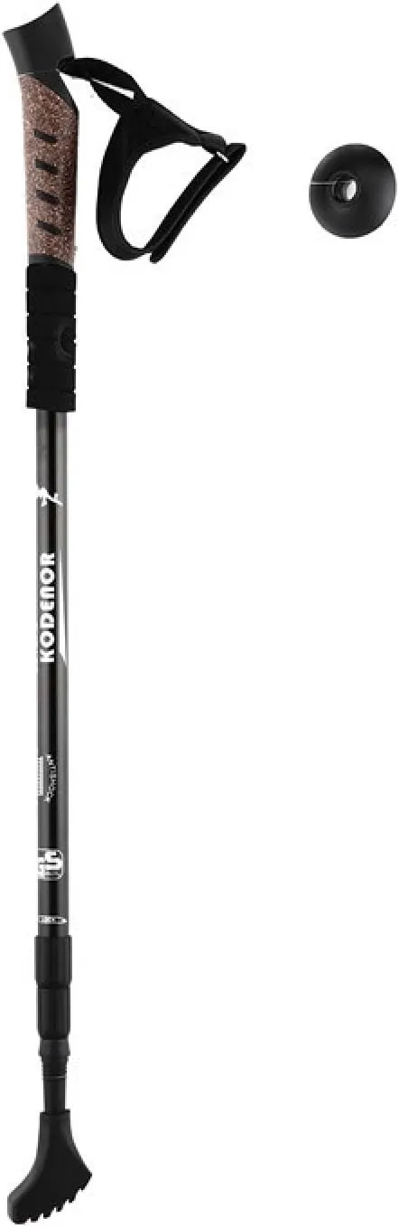 Three Sections of Telescopic Trekking Poles for The Elderly Hiking Cane