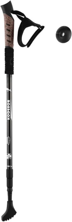 Three Sections of Telescopic Trekking Poles for The Elderly Hiking Cane