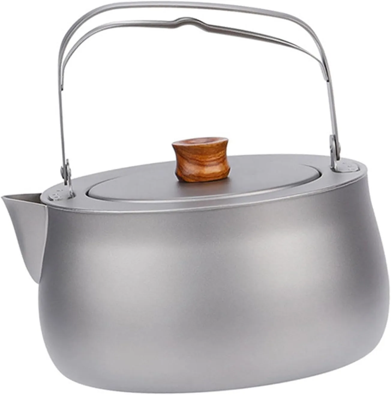 Titanium Water Kettle Outdoor Kettle with Handle Water Pot Tea Kettle for Camping Picnic Hiking