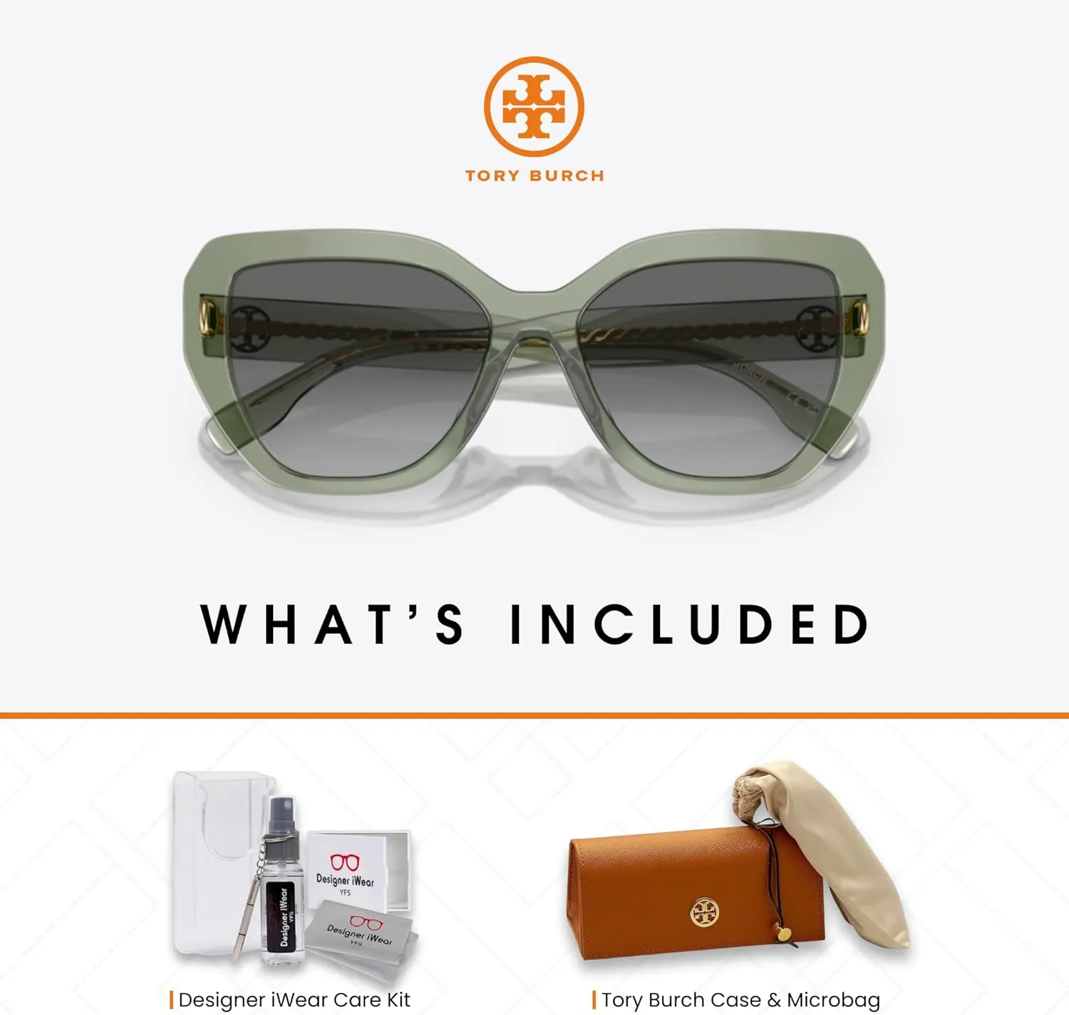 Tory Burch TY7194U Cateye Sunglasses for Women   BUNDLE With Designer iWear Complimentary Eyewear Kit