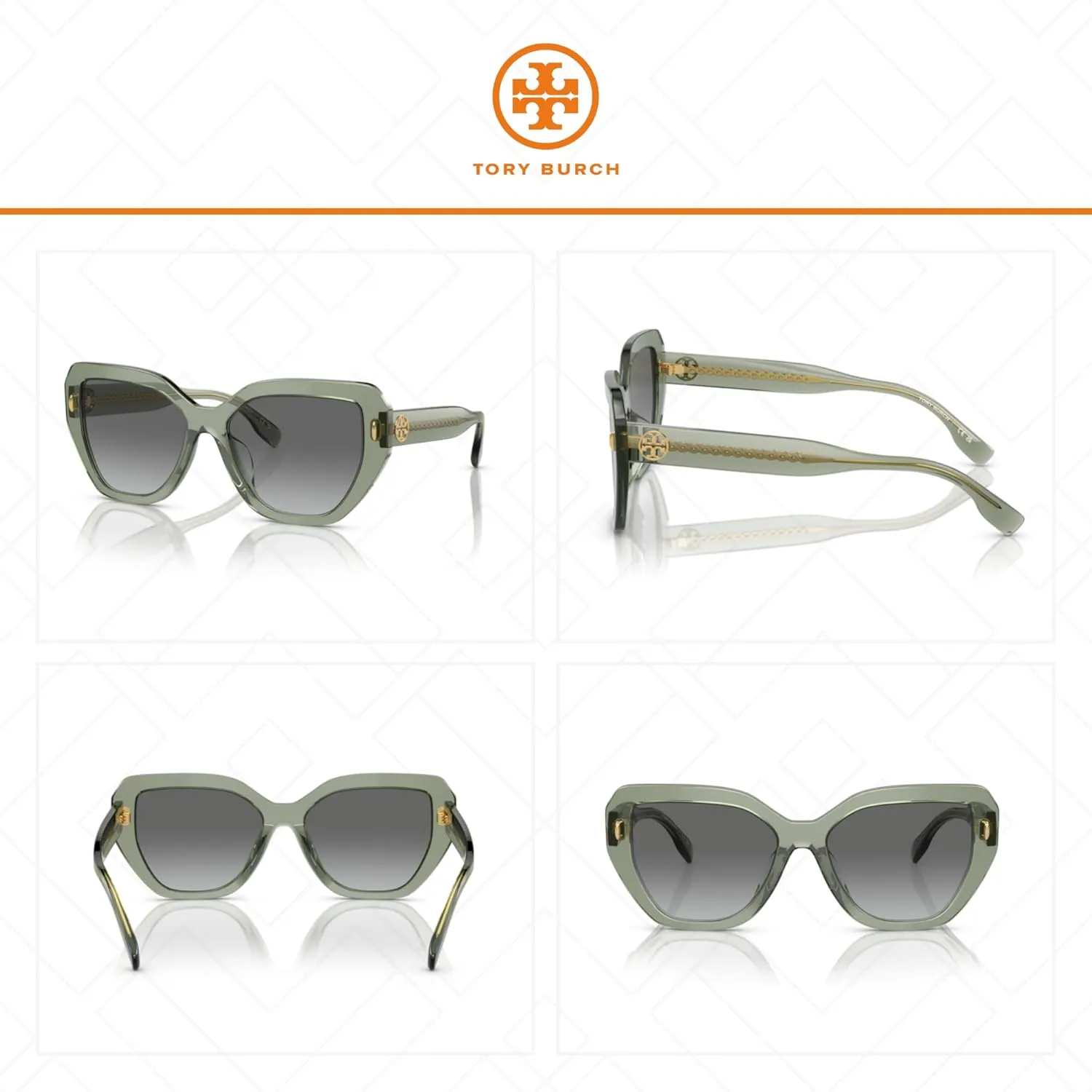 Tory Burch TY7194U Cateye Sunglasses for Women   BUNDLE With Designer iWear Complimentary Eyewear Kit