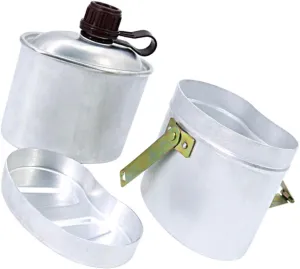 Totority Vintage Kettle Compact Camping Cookware Bag Water Bottle for Outdoor Adventures
