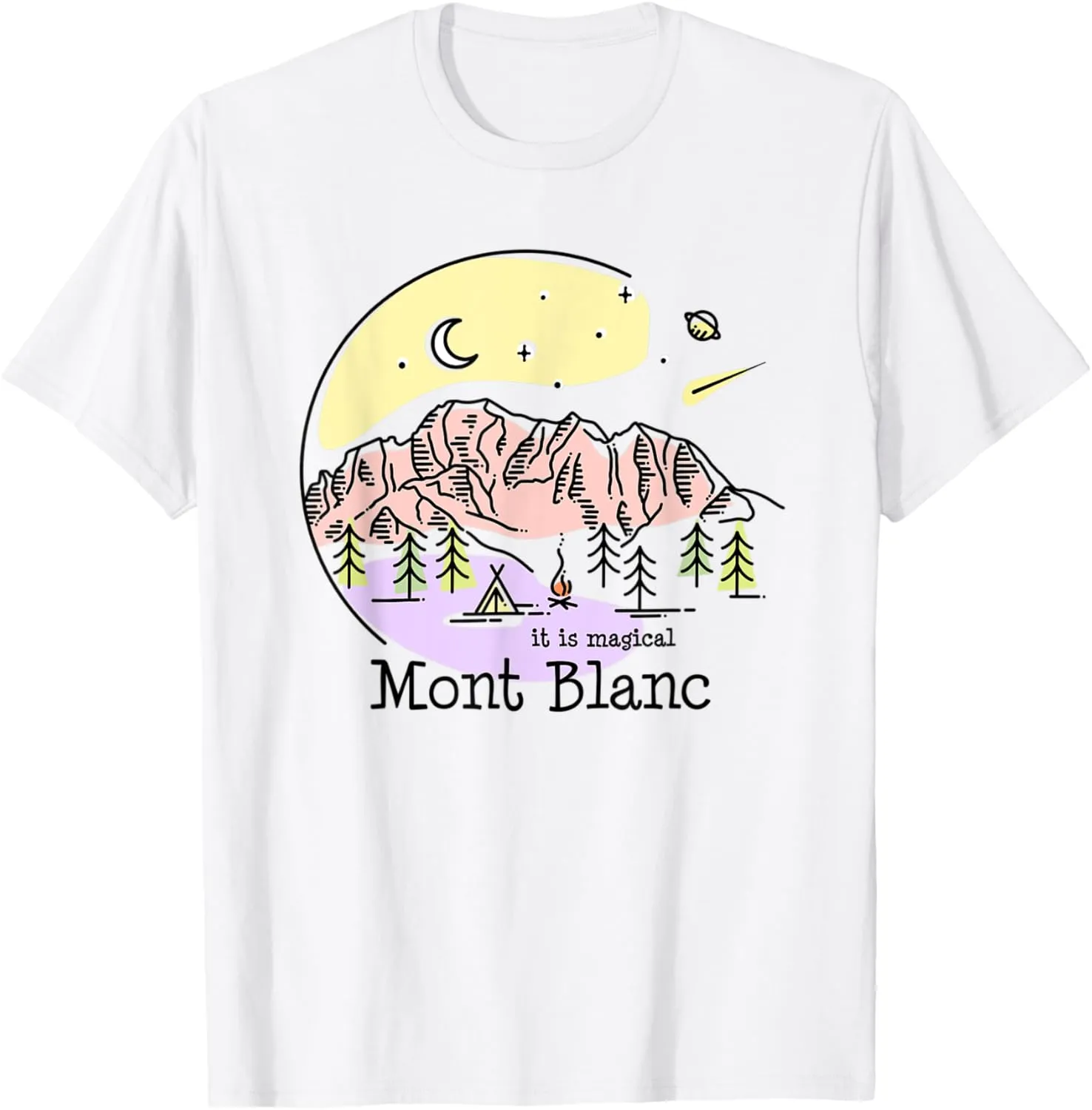 Tour du Mont Blanc Montblanc Hiking Mountaineering Souvenir T-Shirt