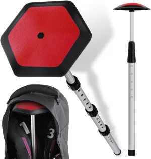 ToVii Portable Golf Club Stiff Arm Support Protector Travel Bag, Sturdy Aluminum Pole, Fully Adjustable to Protect Clubs
