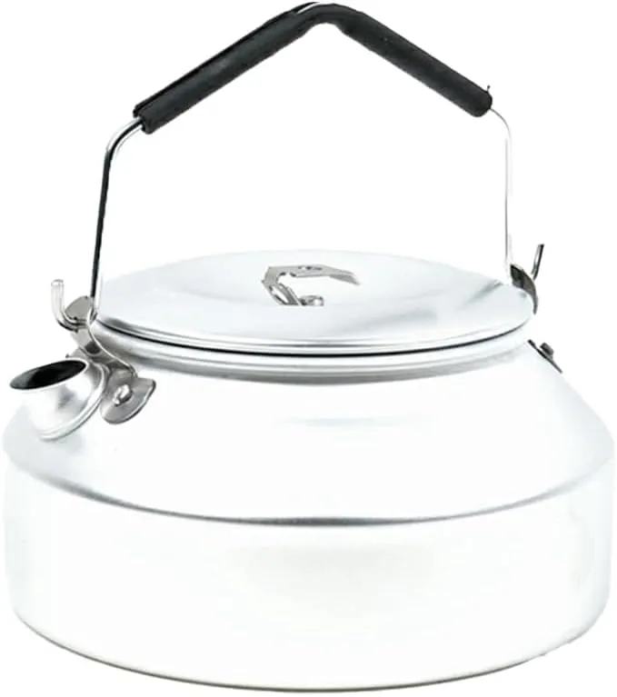 TRANGIA Aluminum Kettle, 0.9L with Stainless Knob