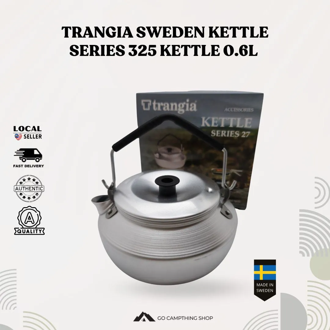 Trangia Sweden Kettle Series 325 Kettle 0.6L Small Aluminium Lightweight