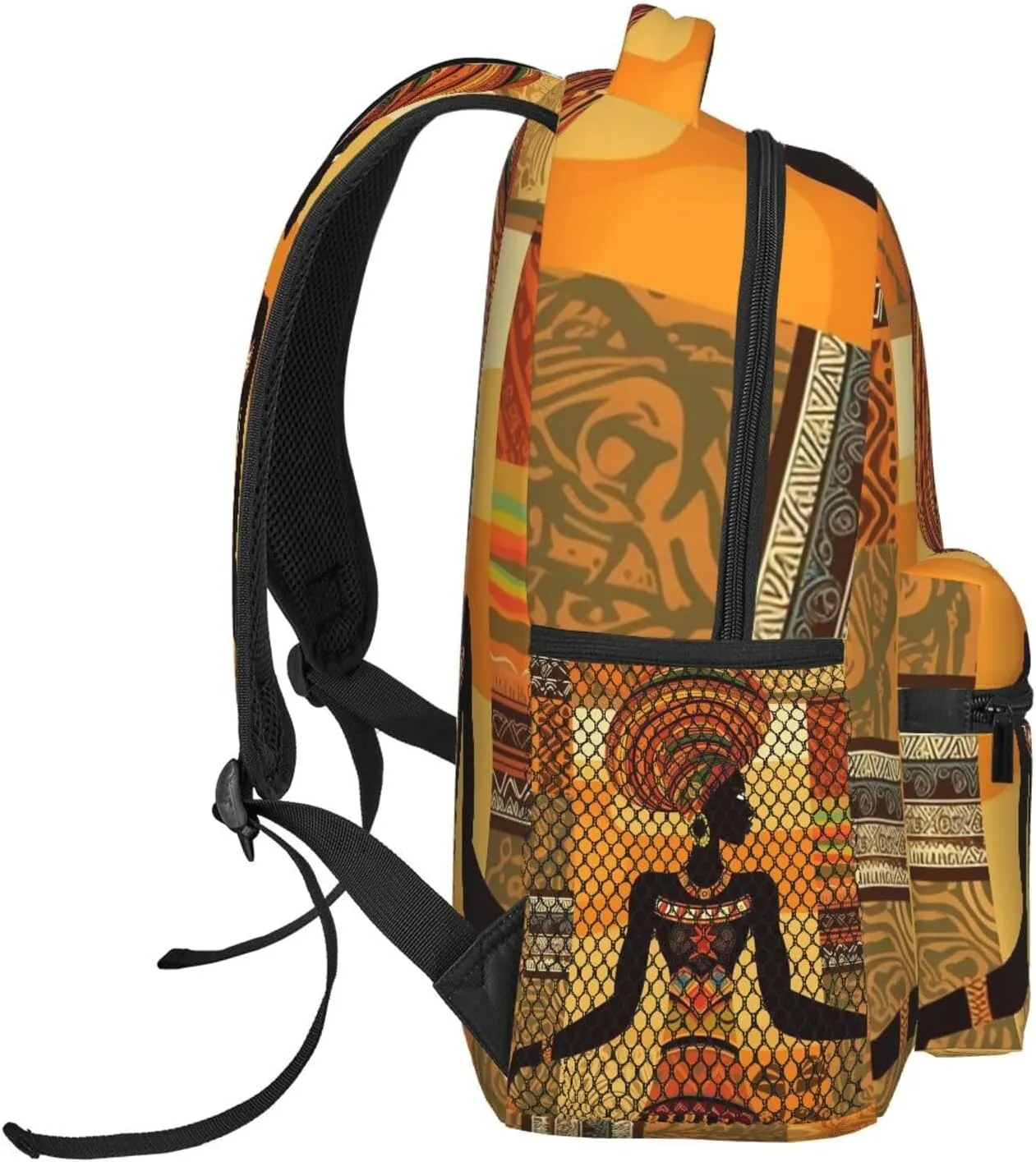 Travel Backpack for Women Men Casual Carry On Back Pack African Woman 15.6inch Laptop Backpack