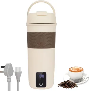 Travel Electric Kettle, Portable Mini Kettle, 350ml Water Boiler with 4 Temperature Control, 304 Stainless Steel, Auto Shut-Off and Keep Warm, Perfect for Dormitory, Home, Travel