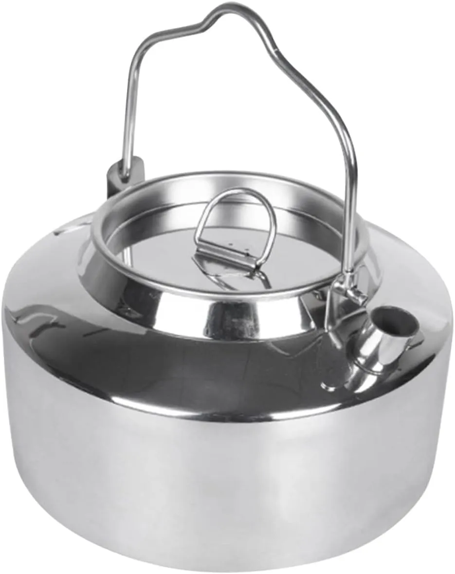 Travel Hot Water Kettle Camping Accessory Large Capacity Professional Stovetop Kettle Stainless Steel