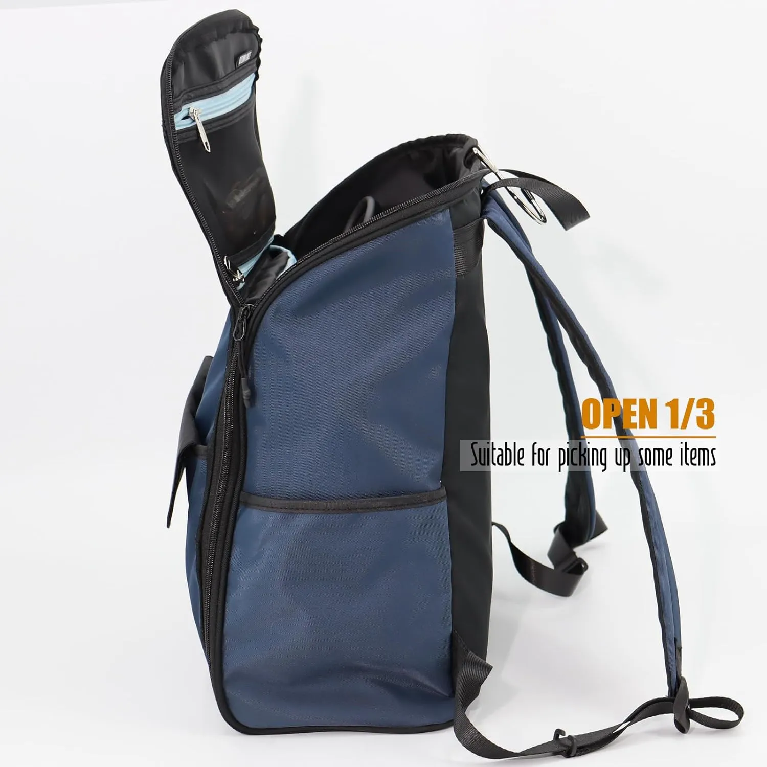 Travel Laptop Backpack Large Hanging Toiletry Organizer Waterproof Hygiene Bag, Toiletries Makeup Cosmetics Organizer (Blue)