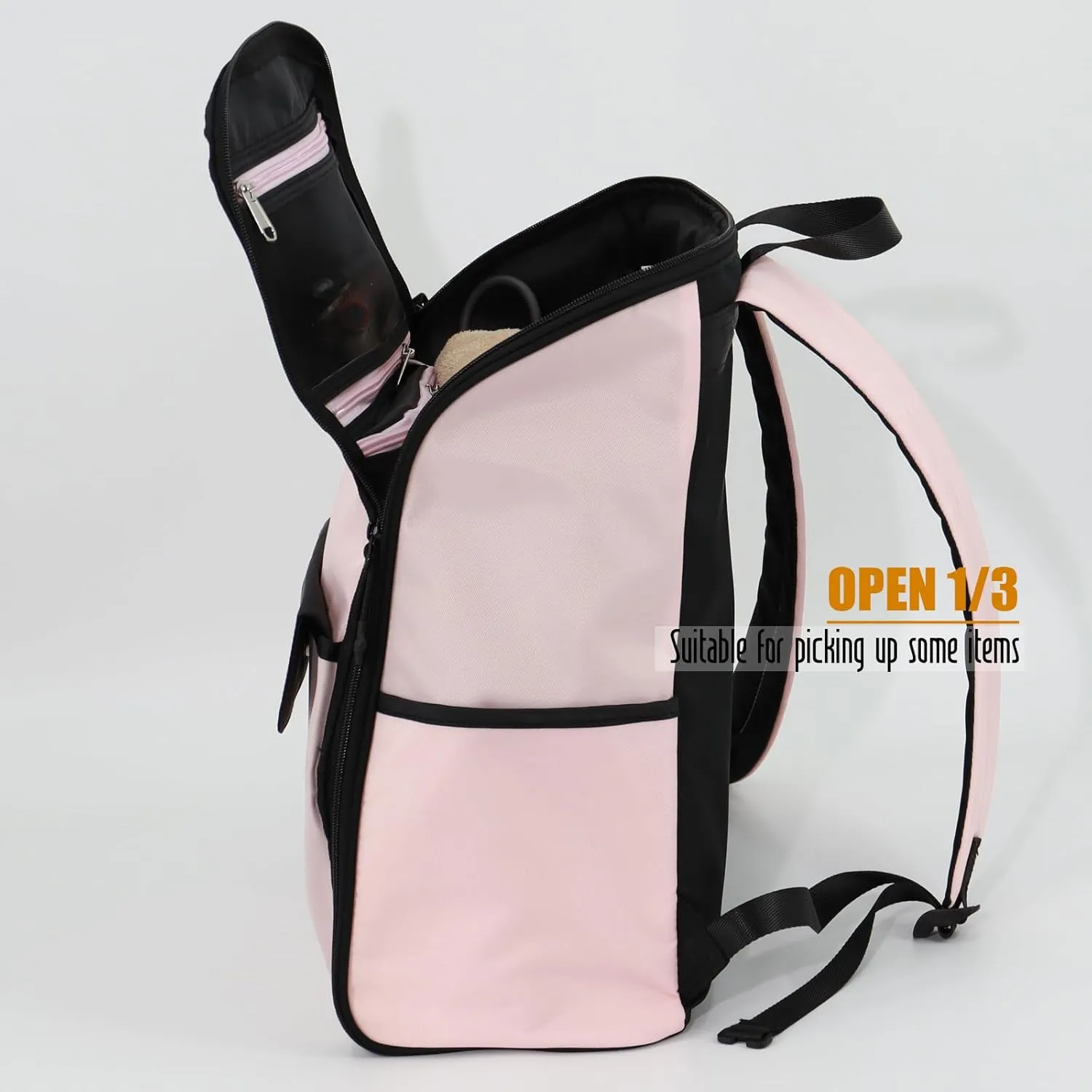 Travel Laptop Backpack Large Hanging Toiletry Organizer Waterproof Hygiene Bag, Toiletries Makeup Cosmetics Organizer (Pink)