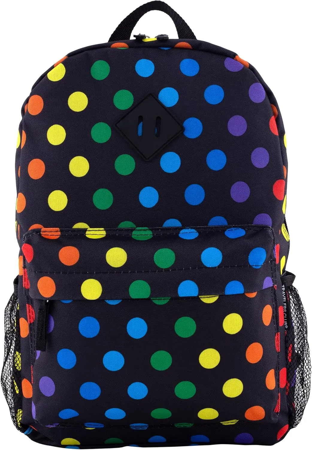 Travelers Club 5 Piece Kids' Luggage Set, Black Polkadot