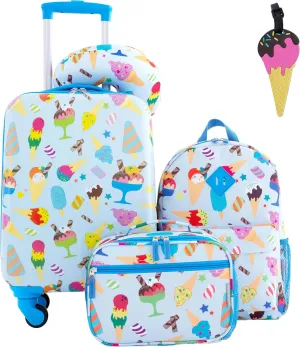 Travelers Club 5 Piece Kids' Luggage Set, Ice Cream