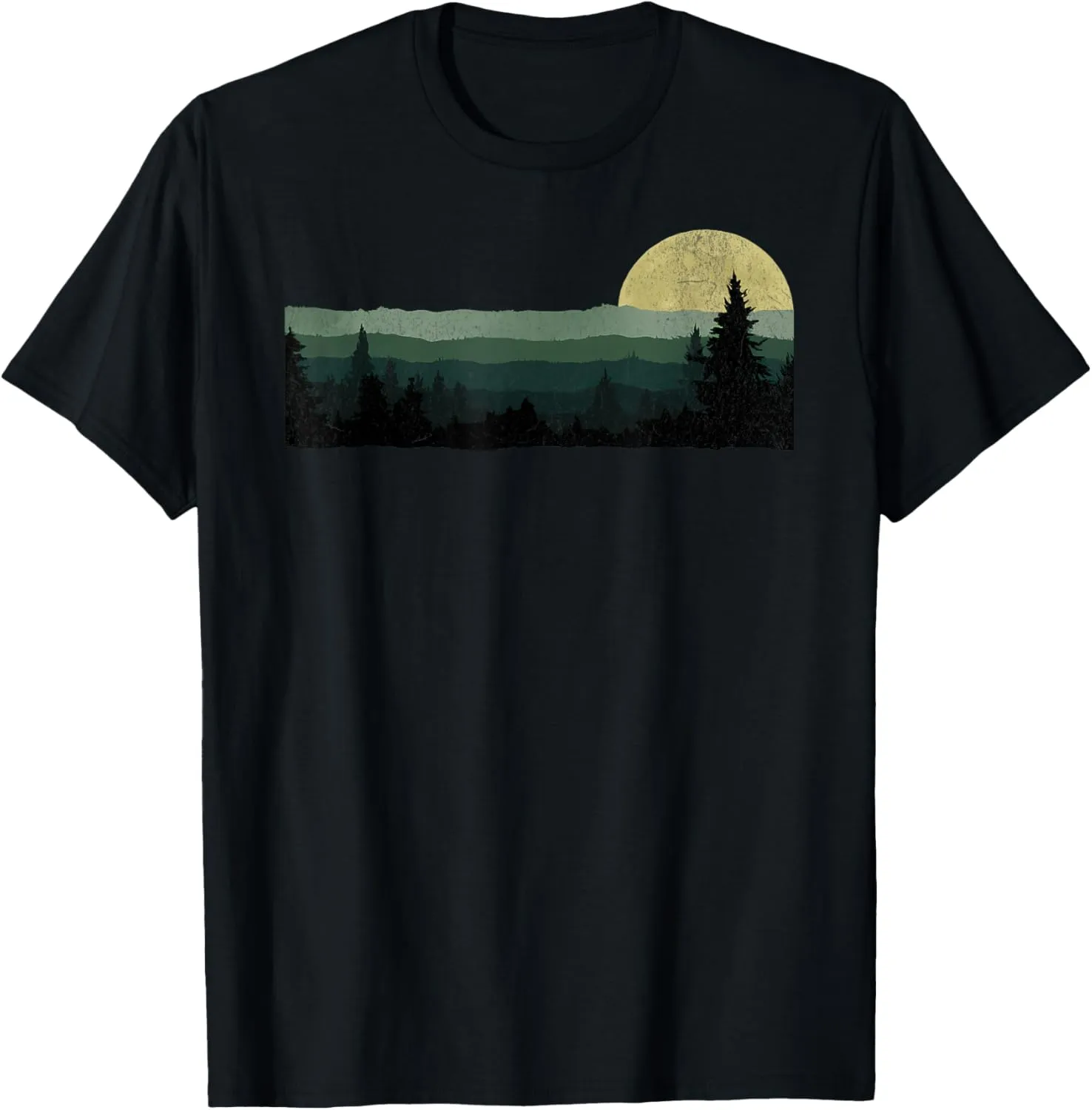 Trees Nature Mountains Adventure Outdoor Wildlife Forest T-Shirt