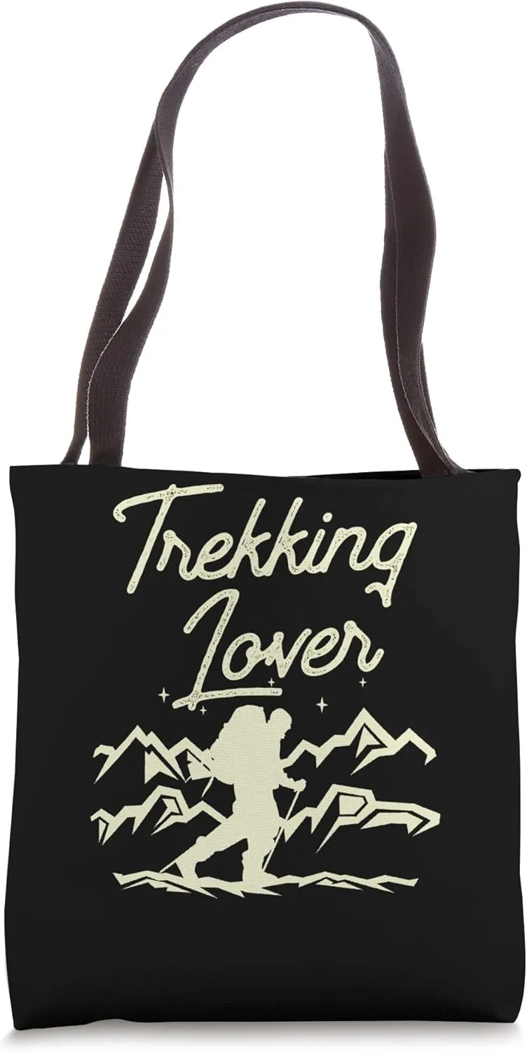 Trekking Lover Hike Hiking Hiker Tote Bag
