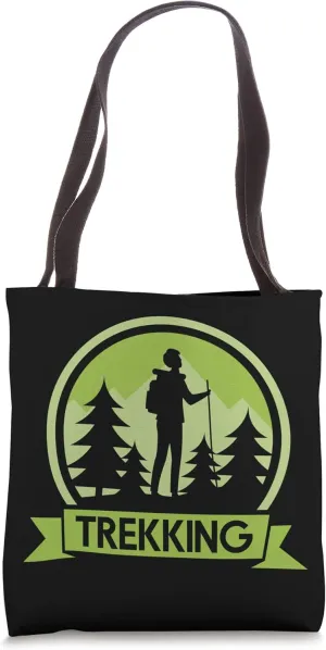 Trekking Lover Hiker Hike Hiking Tote Bag
