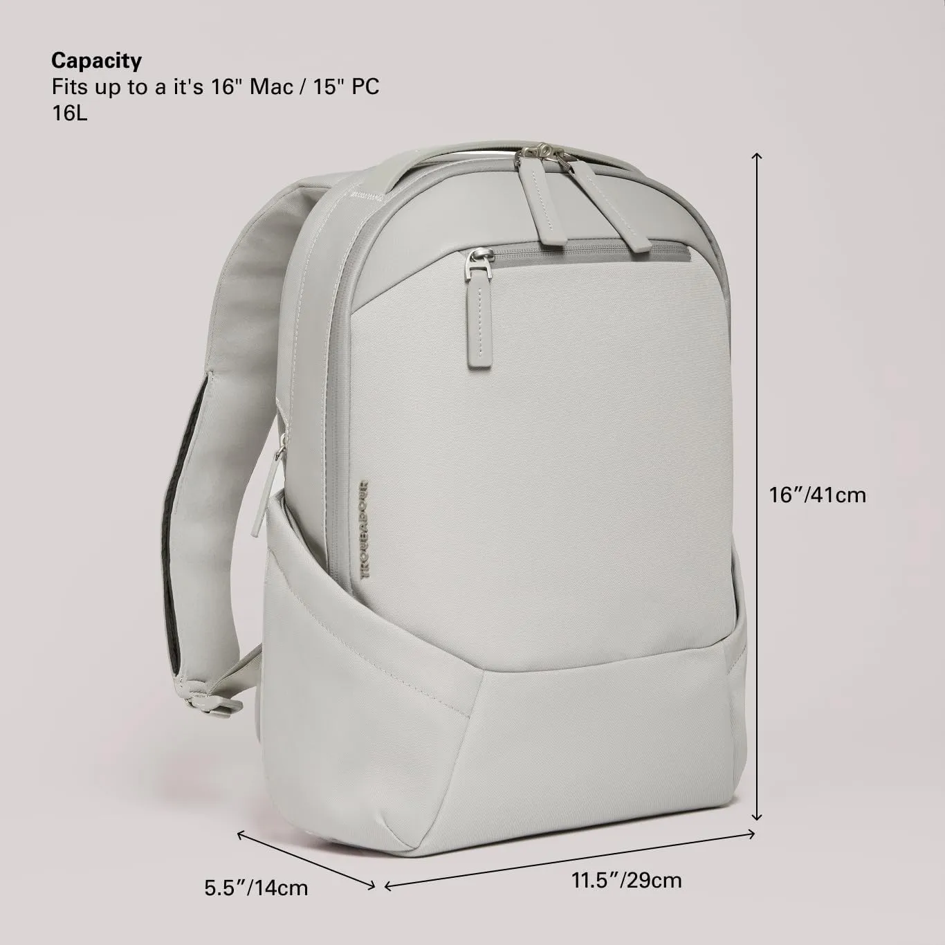 Troubadour Apex Compact Backpack 3.0-16L Premium Laptop Backpack - Ergonomic & Water Resistant - Designed for Work and Travel - Scree