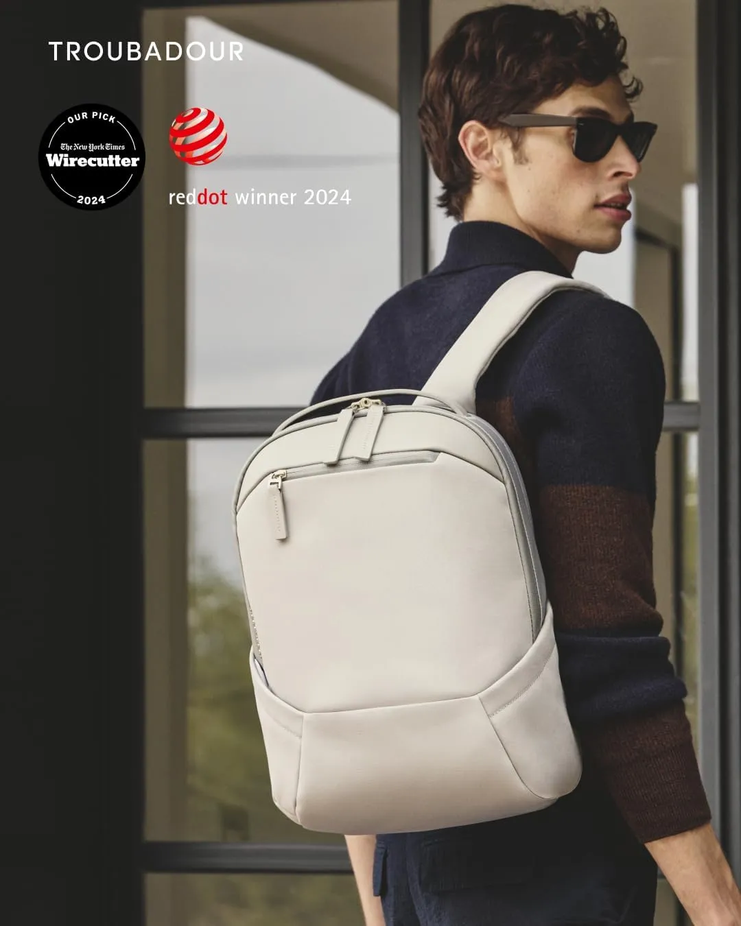 Troubadour Apex Compact Backpack 3.0-16L Premium Laptop Backpack - Ergonomic & Water Resistant - Designed for Work and Travel - Scree