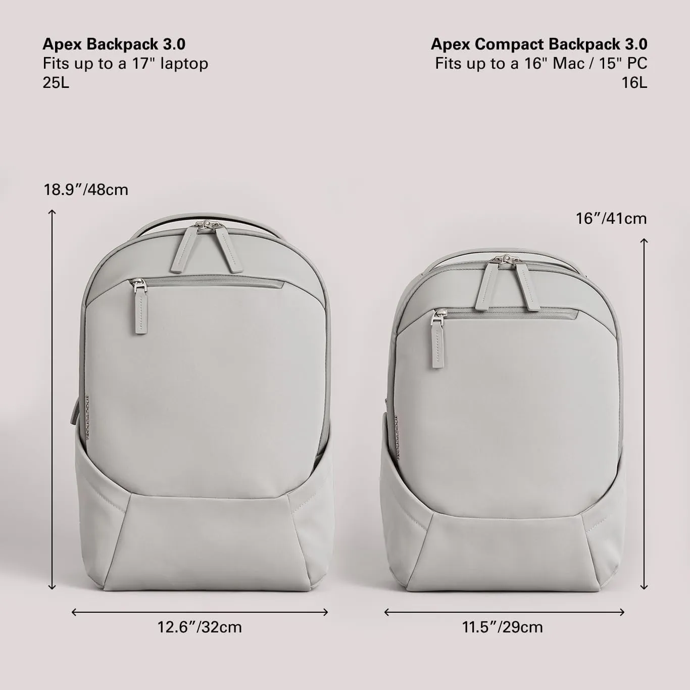 Troubadour Apex Compact Backpack 3.0-16L Premium Laptop Backpack - Ergonomic & Water Resistant - Designed for Work and Travel - Scree