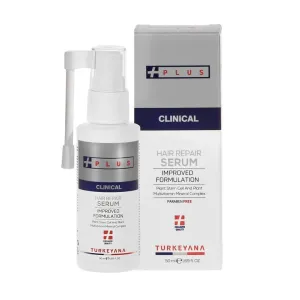 Turkeyana Plus Clinical Hair Repair Serum - Enhances Hair Regrowth, Revitalizes Scalps, Natural Vegan, Infused with Plant Stem Cells & Multivitamins Complex, Biotin, Keratin, S.DNA, 1,69 fl Oz