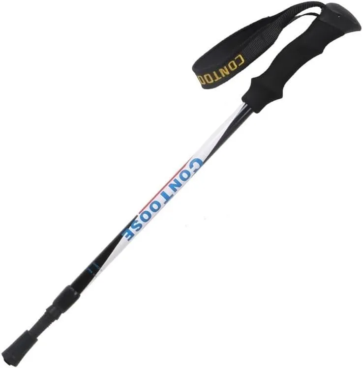 Ultra-Lightweight Folding Trekking Poles Made of Aluminum with Adjustable Length and Shock Absorption Perfect for Hiking, Backpacking, and Camping Easy to Pack and Carry