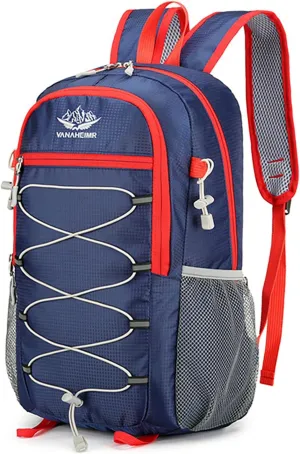 Ultralight Lightweight Large Capacity Packable Foldable Outdoor Travel Camping Hiking Backpack Rucksack (Dark Blue)