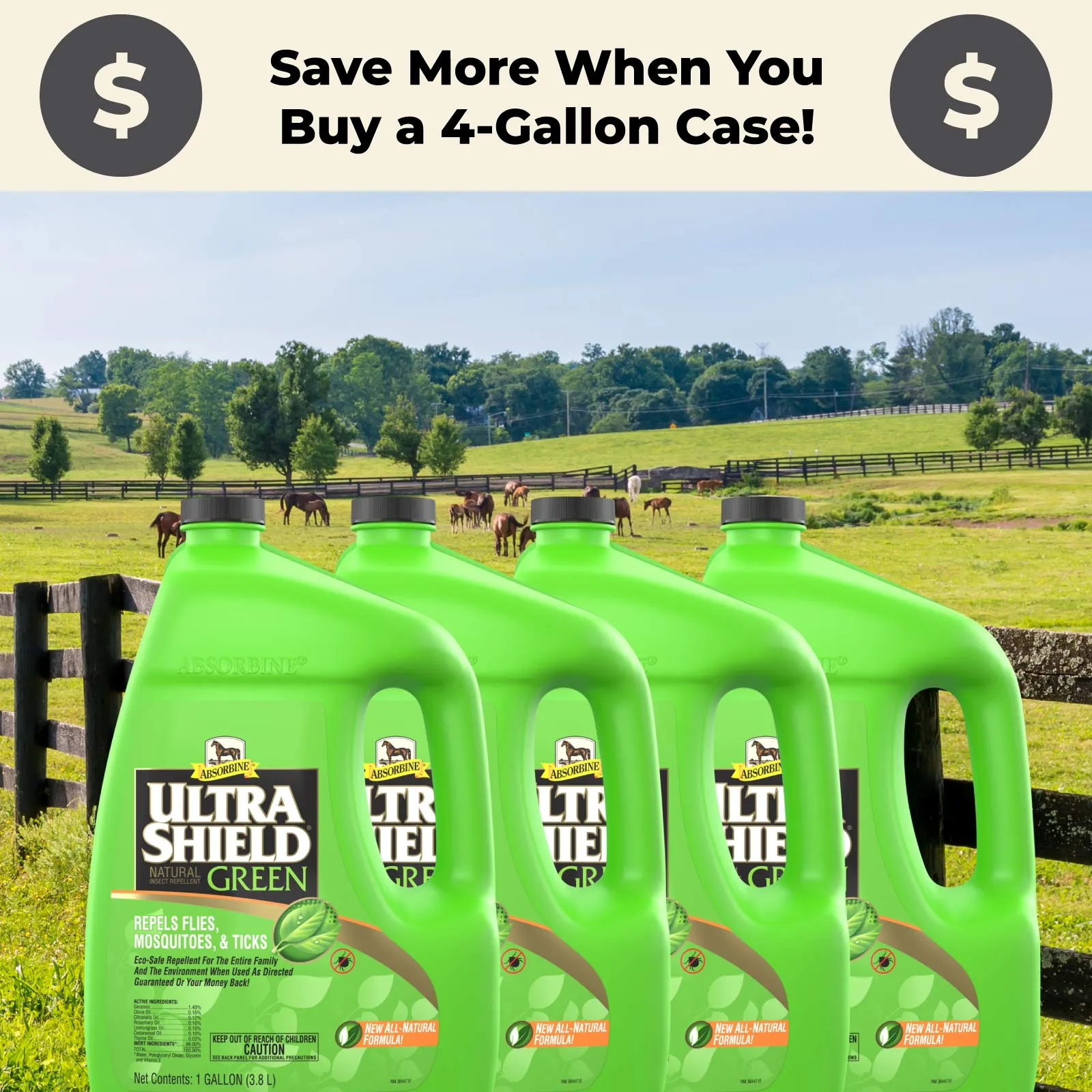 UltraShield® Green Gallon Refill 4-pack