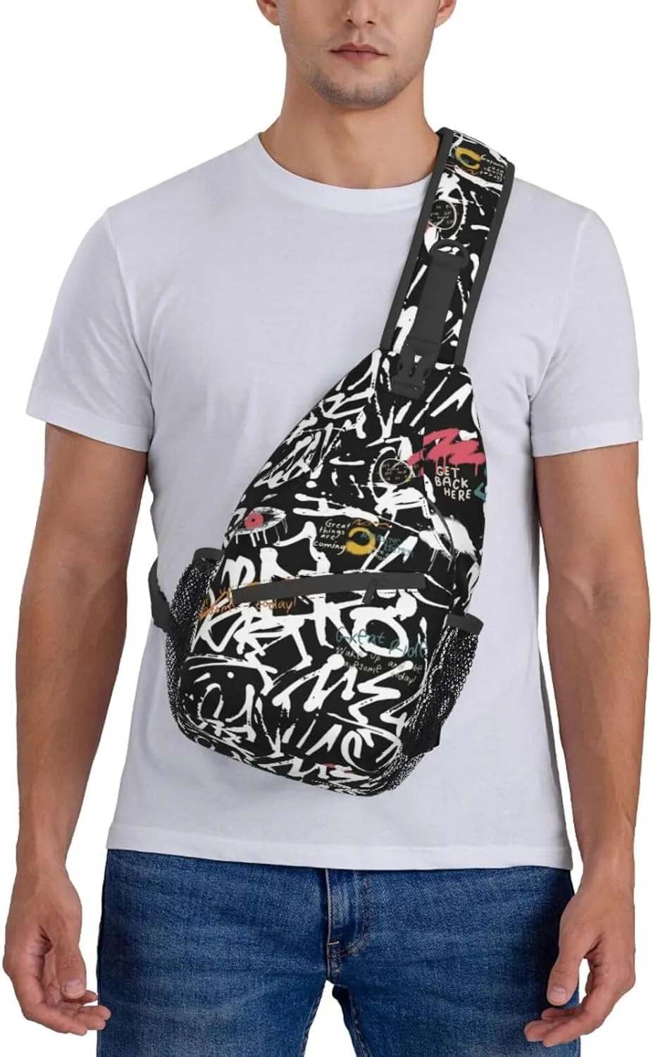 Unisex Chest Bags Crossbody Sling Backpack Travel Hiking Daypack Crossbody Bag For Men